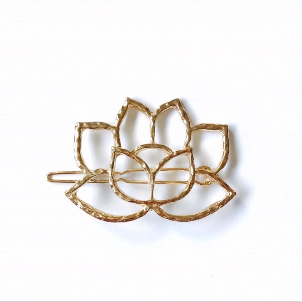 Sacred Lotus Minimalist Hair Clip